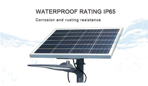 Rotatable 1400lm Solar Panel Garden Light , 170LM/W Street Led Solar Light