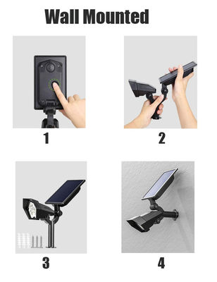 1.5W Monocrystalline Solar Panel Outdoor Wall Lights , 6000K Led Solar Ground Lights