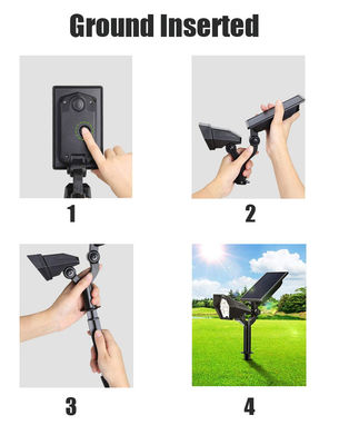1.5W Monocrystalline Solar Panel Outdoor Wall Lights , 6000K Led Solar Ground Lights